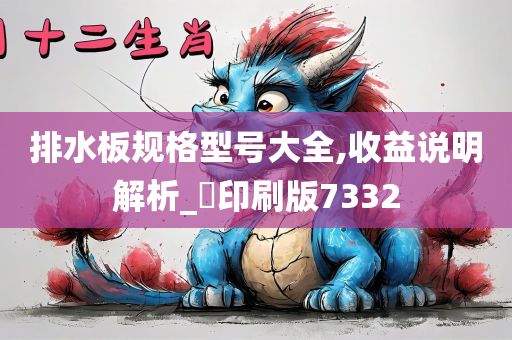 排水板规格型号大全,收益说明解析_‌印刷版7332