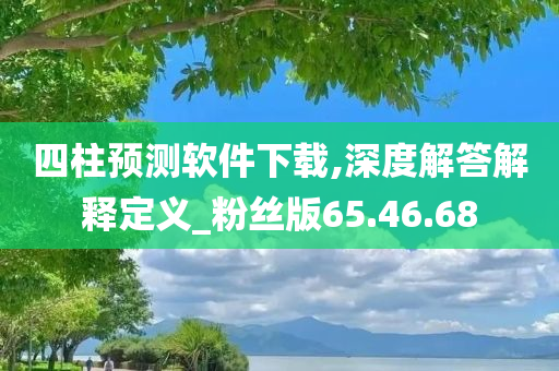 四柱预测软件下载,深度解答解释定义_粉丝版65.46.68