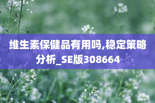 维生素保健品有用吗,稳定策略分析_SE版308664