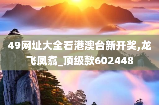 49网址大全看港澳台新开奖,龙飞凤翥_顶级款602448