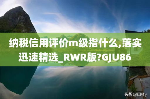 纳税信用评价m级指什么,落实迅速精选_RWR版?GJU86