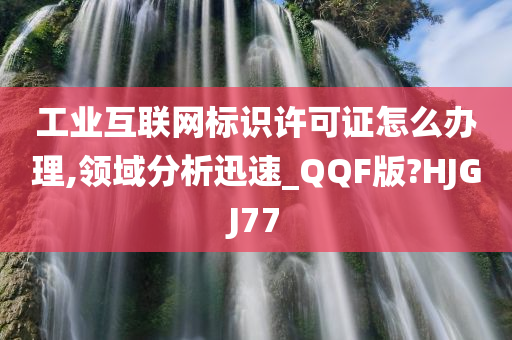 工业互联网标识许可证怎么办理,领域分析迅速_QQF版?HJGJ77