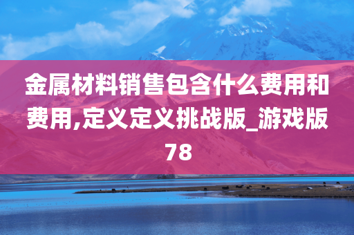 金属材料销售包含什么费用和费用,定义定义挑战版_游戏版78