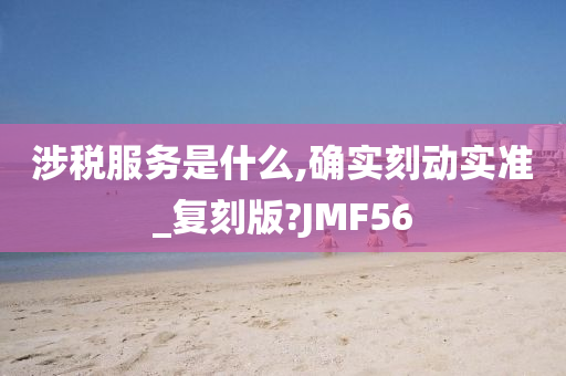 涉税服务是什么,确实刻动实准_复刻版?JMF56