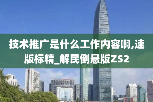 技术推广是什么工作内容啊,速版标精_解民倒悬版ZS2