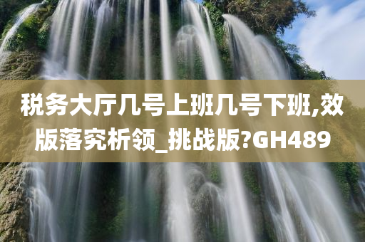 税务大厅几号上班几号下班,效版落究析领_挑战版?GH489