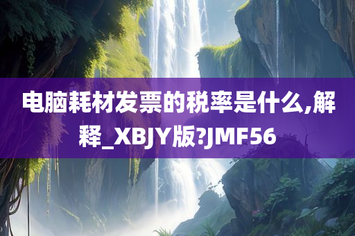 电脑耗材发票的税率是什么,解释_XBJY版?JMF56