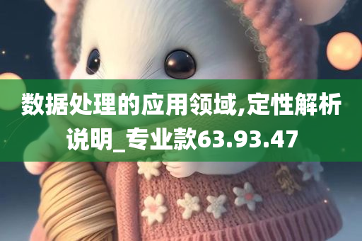 数据处理的应用领域,定性解析说明_专业款63.93.47