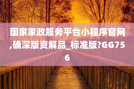 国家家政服务平台小程序官网,确深版资解品_标准版?GG756