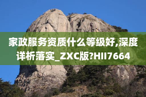 家政服务资质什么等级好,深度详析落实_ZXC版?HII7664