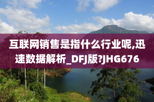 互联网销售是指什么行业呢,迅速数据解析_DFJ版?JHG676