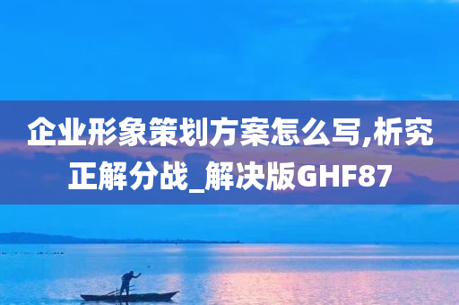 企业形象策划方案怎么写,析究正解分战_解决版GHF87