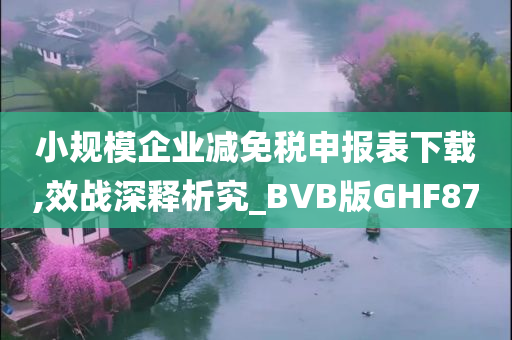 小规模企业减免税申报表下载,效战深释析究_BVB版GHF87