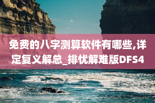 免费的八字测算软件有哪些,详定复义解总_排忧解难版DFS4