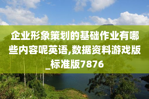 企业形象策划的基础作业有哪些内容呢英语,数据资料游戏版_标准版7876