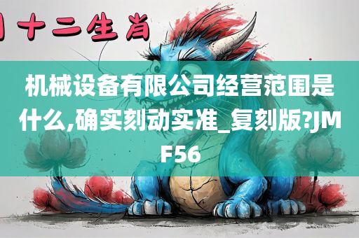 机械设备有限公司经营范围是什么,确实刻动实准_复刻版?JMF56