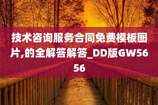 技术咨询服务合同免费模板图片,的全解答解答_DD版GW5656