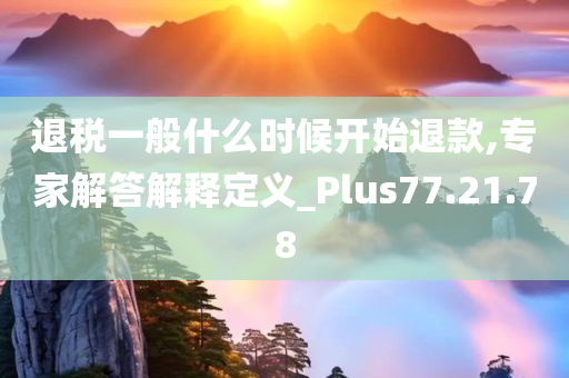 退税一般什么时候开始退款,专家解答解释定义_Plus77.21.78