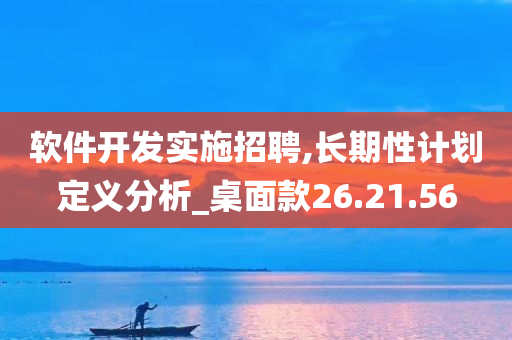 软件开发实施招聘,长期性计划定义分析_桌面款26.21.56