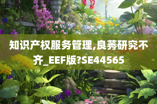 知识产权服务管理,良莠研究不齐_EEF版?SE44565