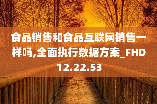 食品销售和食品互联网销售一样吗,全面执行数据方案_FHD12.22.53