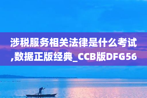 涉税服务相关法律是什么考试,数据正版经典_CCB版DFG56