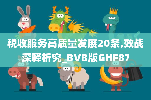 税收服务高质量发展20条,效战深释析究_BVB版GHF87