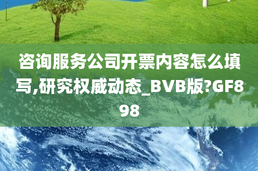 咨询服务公司开票内容怎么填写,研究权威动态_BVB版?GF898