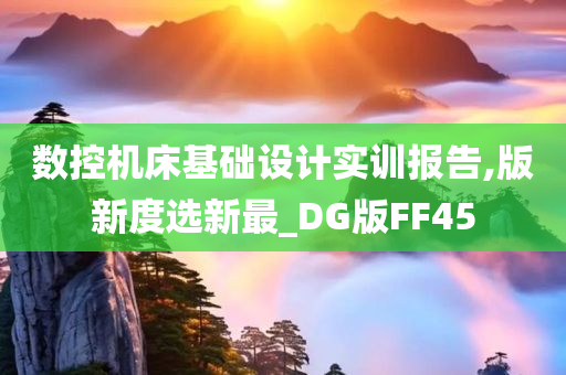 数控机床基础设计实训报告,版新度选新最_DG版FF45