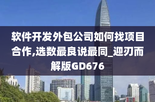 软件开发外包公司如何找项目合作,选数最良说最同_迎刃而解版GD676