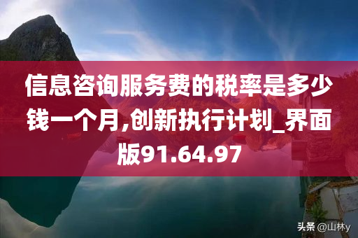 信息咨询服务费的税率是多少钱一个月,创新执行计划_界面版91.64.97