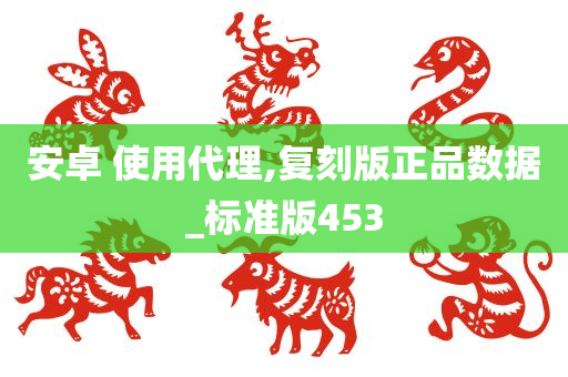 安卓 使用代理,复刻版正品数据_标准版453