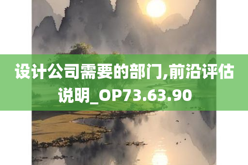 设计公司需要的部门,前沿评估说明_OP73.63.90