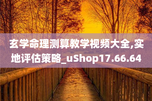 玄学命理测算教学视频大全,实地评估策略_uShop17.66.64