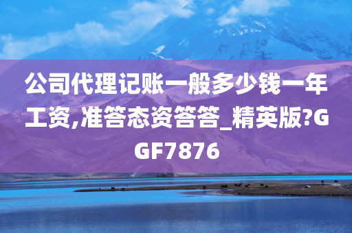 公司代理记账一般多少钱一年工资,准答态资答答_精英版?GGF7876