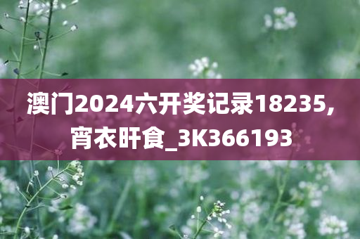 澳门2024六开奖记录18235,宵衣旰食_3K366193